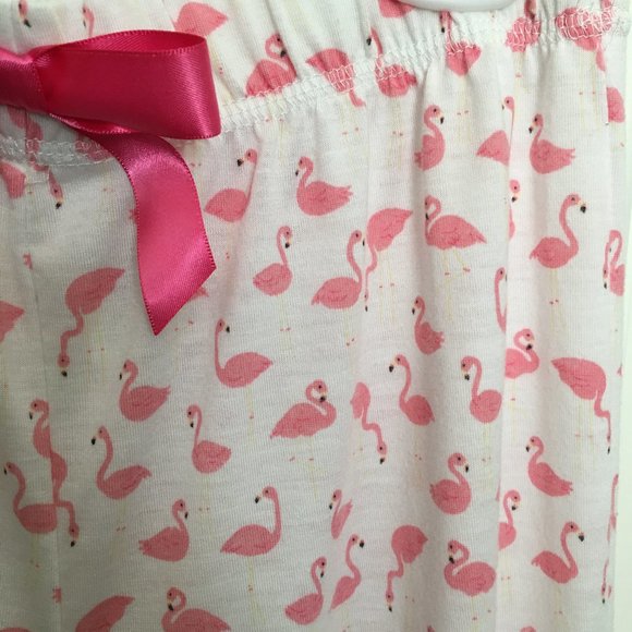 Lands End Girls Lightweight Flamingo Sleep Pants 14 - Picture 4 of 7
